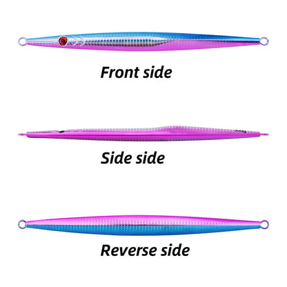 1pcs PELAGIC & BOTTOM FISH Jig - Fast Sinking And Slow Shaking, Luminous, Iron Plate 100g