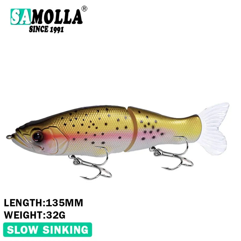 Balam Glide Bait- Pike Lure- Bass, Catfish- Saltwater Hard Lure- Glidebait- Leurre De Pêche