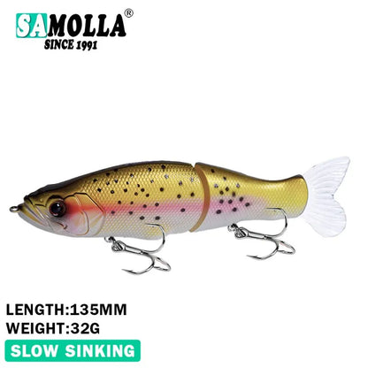 Balam Glide Bait- Pike Lure- Bass, Catfish- Saltwater Hard Lure- Glidebait- Leurre De Pêche