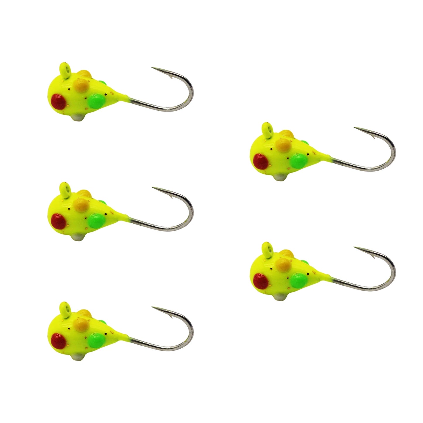 Tungsten Ice Jigs, Glow Tungsten Ice Fishing  Jigs for Crappie, Panfish, Walleye, Trout
