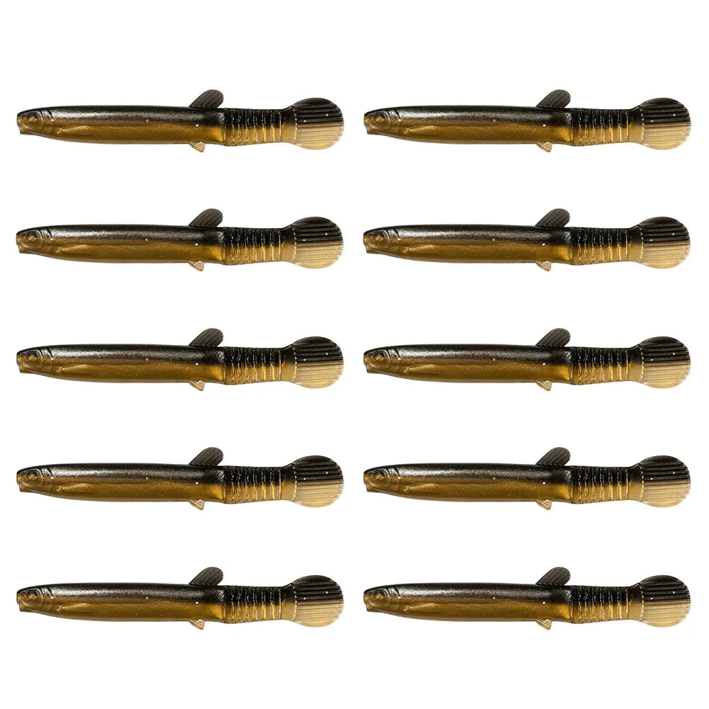 10/20Pcs Bionic Loach Bait 70mm Swing Tail Bait, for Bass, Pike, Trout Fishing