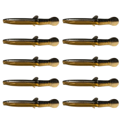10/20Pcs Bionic Loach Bait 70mm Swing Tail Bait, for Bass, Pike, Trout Fishing