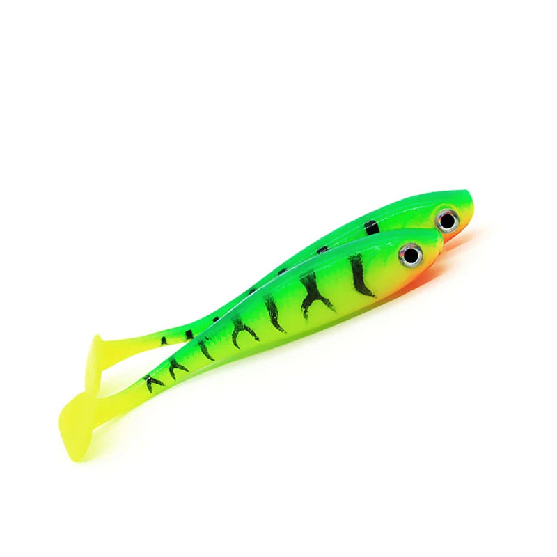 5pcs/lot Soft Bait, 3D eyes Paddle-tail 70mm 2.1g -ALL PREDATORS