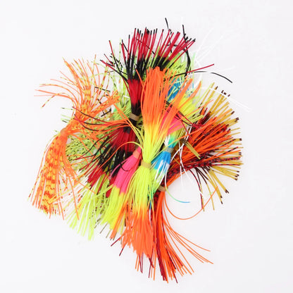 12 Bundles Mixed Color Silicone Skirts , Replacement Fishing Skirts for  Jigs, Spinnerbaits, Buzz-baits, & other Lures