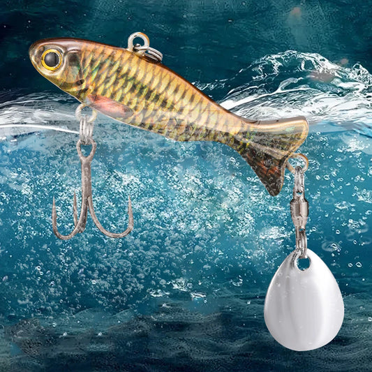 Metal Vib Fishing Lure 23g, Treble Hooks- Bass, Pike, and ALL PREDATORS