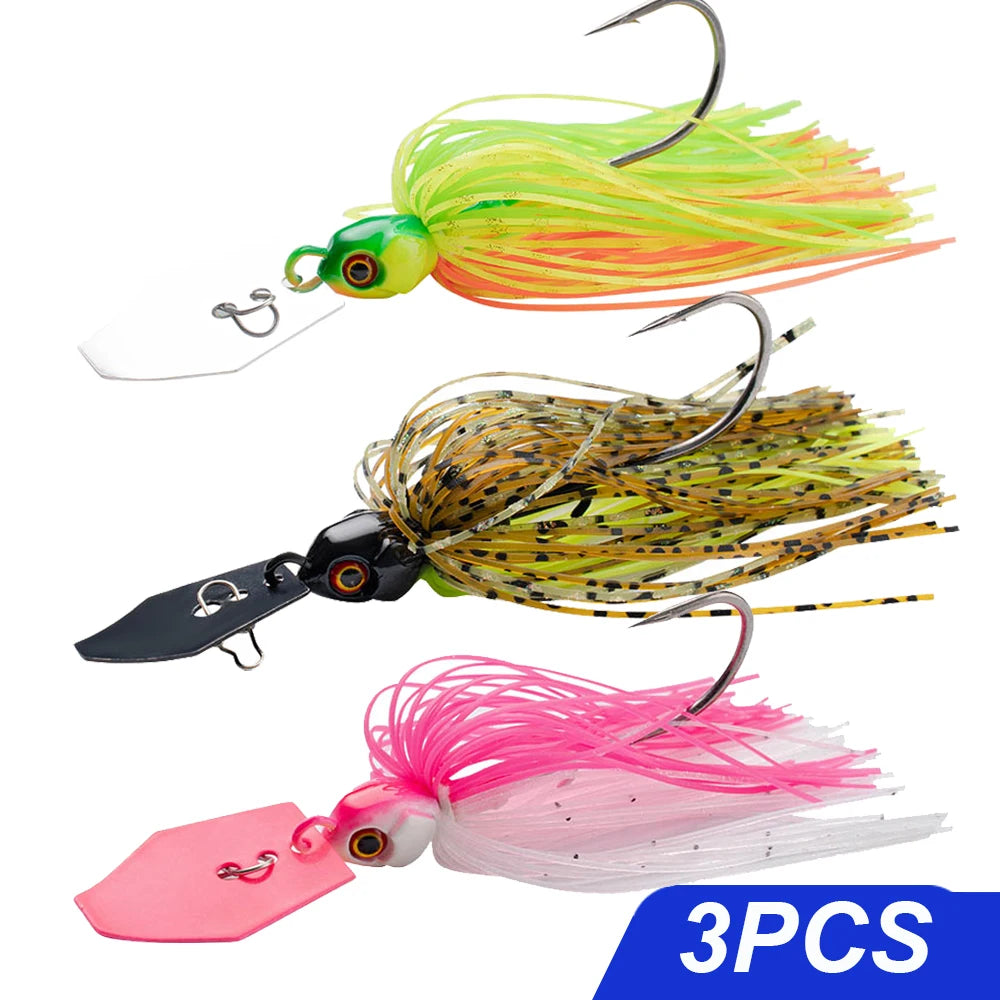 Chatter-Bait 7g/9g/12g/14g/21g  Bladed Jig Kit- For Bass, Walleye, Trout, Pike, Perch