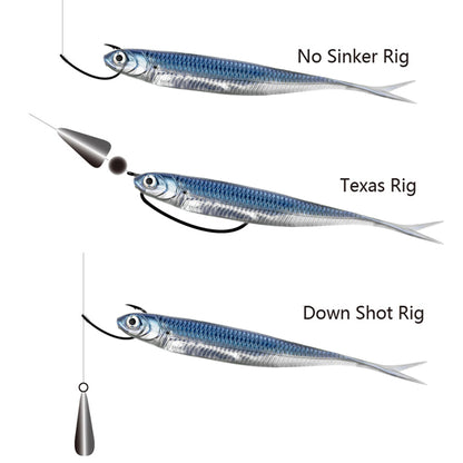 THKFISH 5pcs/6pcs  Lures 100mm 75mm Soft Silicone  3.9g Soft Lure For Bass, Trout, Walleye, Pike Fishing