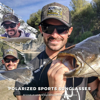 Kapvoe Fashion Polarized Sunglasses Cycling Glasses UV400 Eyewear for Men or Women-Fishing, Driving, Climbing, Outdoor Sports
