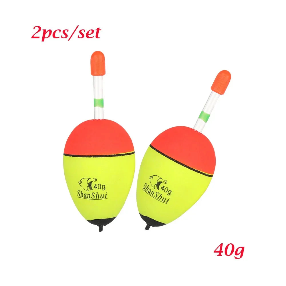 2/20/40pcs Fishing Tackle Luminous Fishing Buoyancy Float, Foam Float Bobber