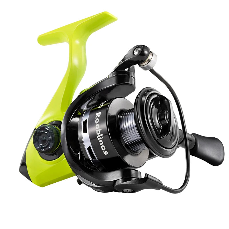 Rooblinos MX Spinning Reel, 5.2:1 Gear Ratio, 2+1BB, Lightweight, Smooth Drag, Anti-Reverse- for Saltwater/ Freshwater