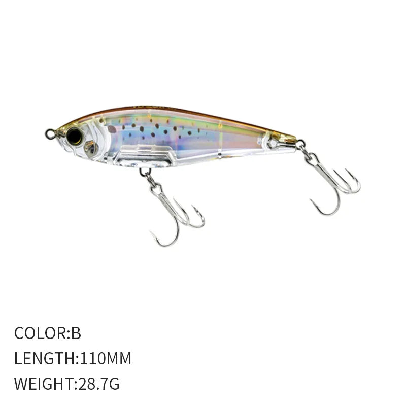 110mm 28.7g Pencil Fishing Lures Sinking Inshore Twitch Bait-Trout, Bass,Pike
