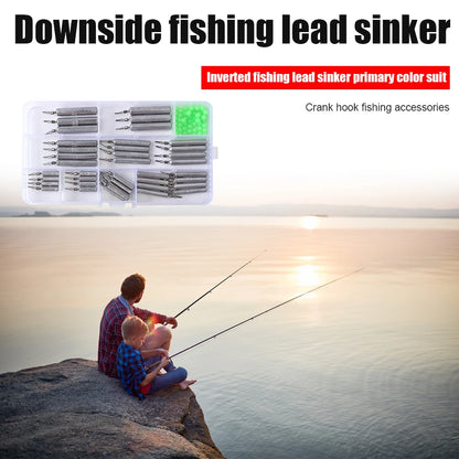 90pcs  Sinkers, Slim Drop Shot Weight Set with Storage Box, Multiple Sizes, Drop Shot Fishing