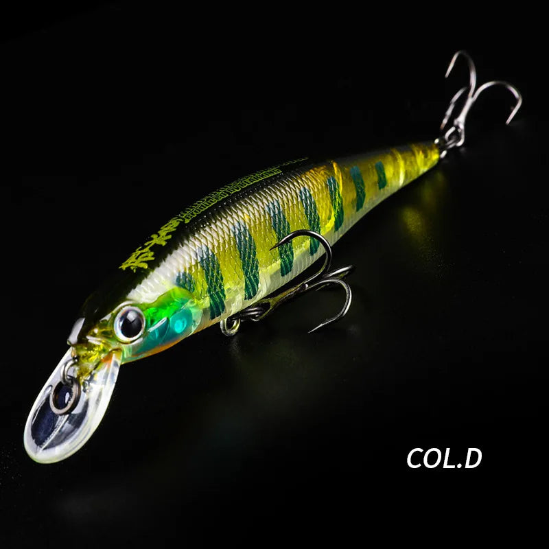 BEARKING New Arrival 80mm 10g Minnow Jerking Bait For Fishing Bass, Pike, Trout, Walleye, and ALL Predators