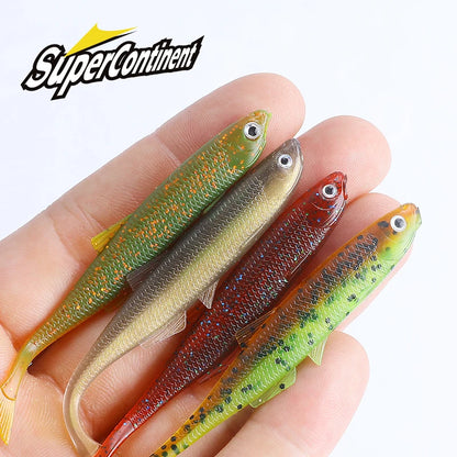 NEW Supercontinent lean ShadTeez 60mm/80mm Perch, Bass, Pike, Zander- Predator Fishing with 3d eyes