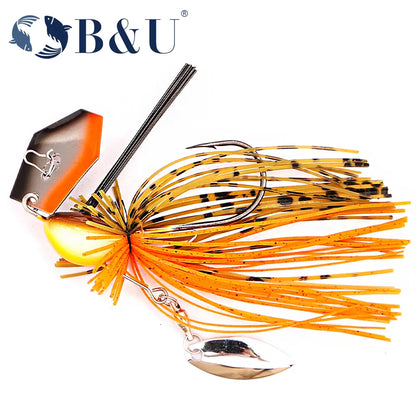 B&U Bladed Chatterbait Jig- Pike, Bass, Trout, Walleye