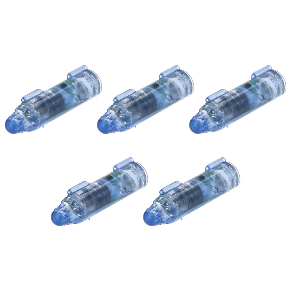 1-10PCS Underwater Mini Fish Attraction Indicator Lure LED Flashing Light Bait Fishing Tools Deep Drop Light, Squid Bait