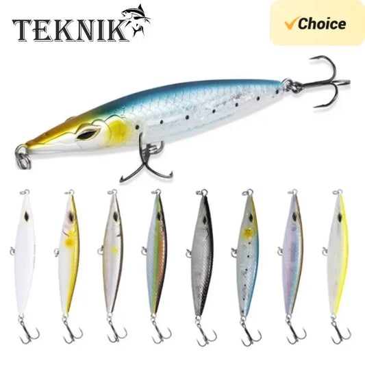Teknik Floating Pencil Bait- 90/110/130mm Stickbait/ Asturies  Seabass, Bonito, Tuna, Dorado/Mahi, Tarpon, Snook, Snapper & other Pelagic and Inshore Predators