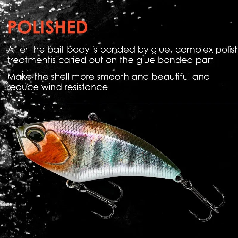 MEREDITH Apex Vibe F85mm 24g Wobblers- Lipless Crankbait/ Vibration Bait for Full Depth