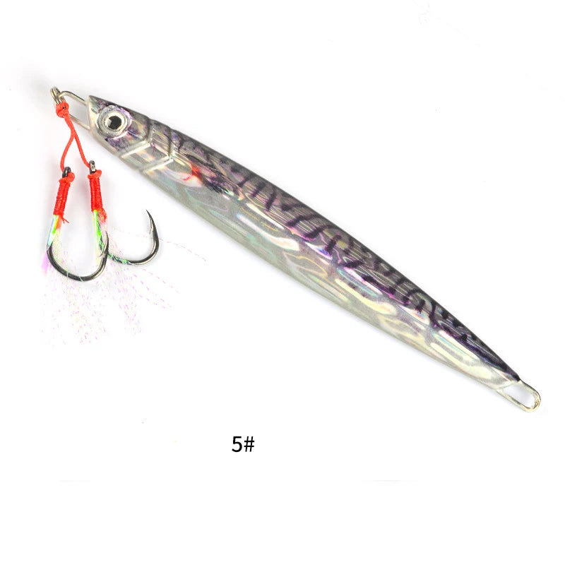 3D Metal Jigs- 60g 80g 100g 120g 150g 200g / Iron /ROCKFISH, SNAPPER, HALIBUT, LING, COWCOD, TUNA, YELLOWTAIL & OTHER DEEP OCEAN SPECIES