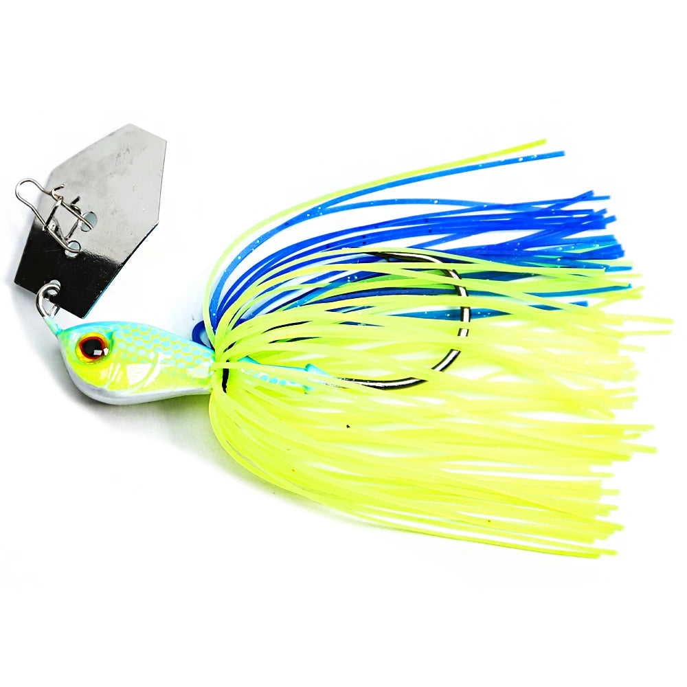 B&U 3/8oz /1/2oz Chatterbait- Bladed Jig for Bass, Pike, Walleye, Steelhead/Salmon and ALL GAMEFISH