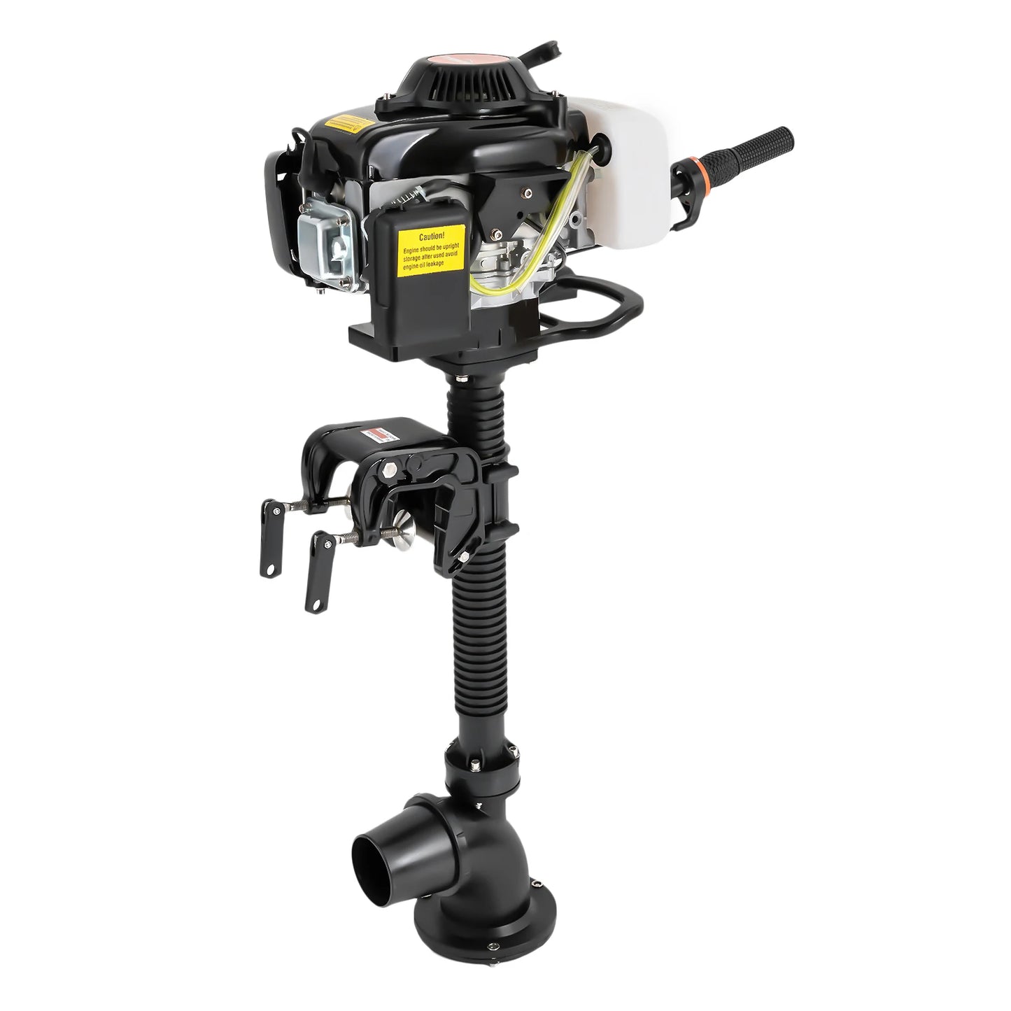 4 Stroke 4HP Outboard Motor, Fishing Boat Engine with Air Cooling, Jet Pump- Outboard Short Shaft Motor 55cc