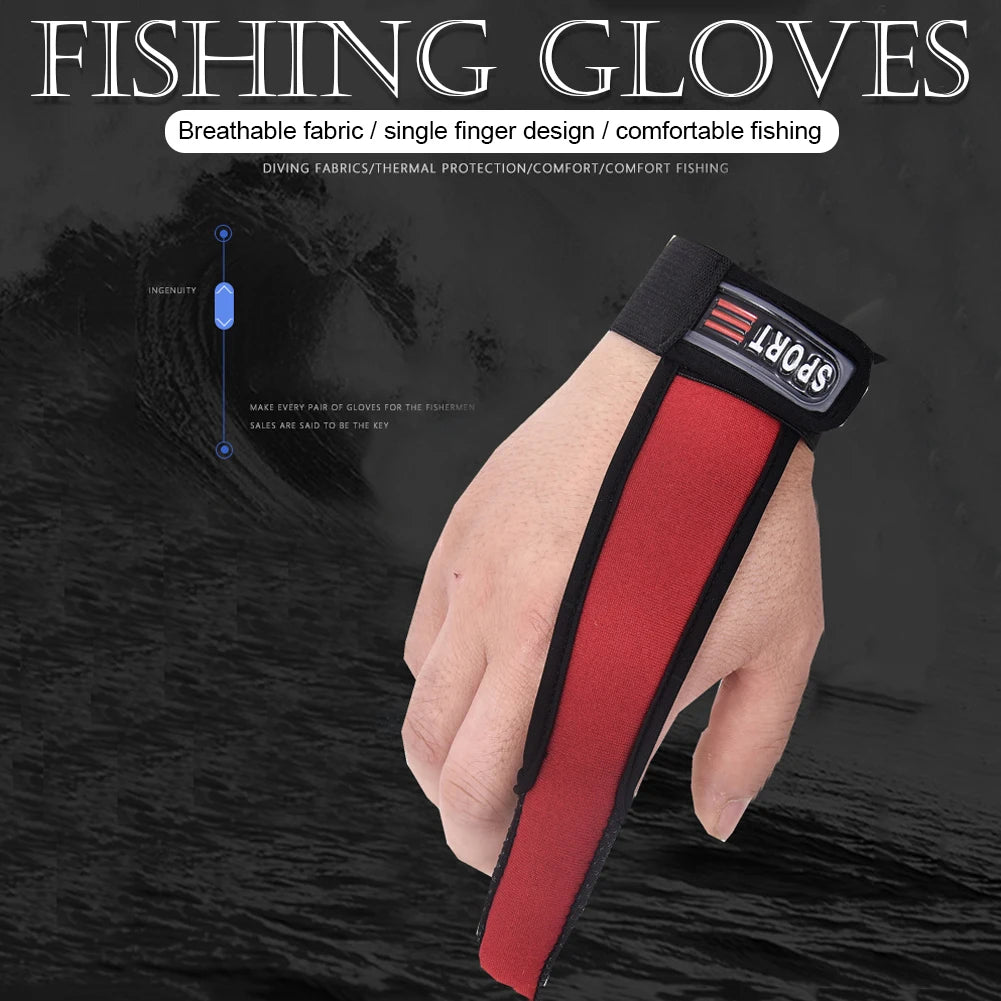 Finger Casting Glove Fishing , Single Finger Gloves, Stall Protector, Non Slip Carp Fishing Accessories