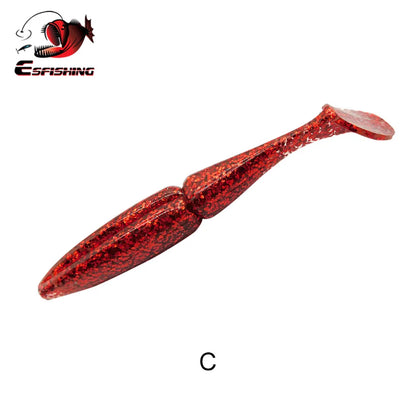 ESFISHING Pike, Walleye, Bass Fishing Lure 100mm125mm155mm 200mm- Easy Shiner- boot tail