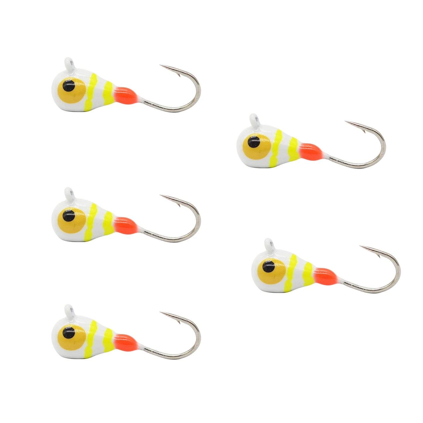 Tungsten Ice Jigs, Glow Tungsten Ice Fishing  Jigs for Crappie, Panfish, Walleye, Trout