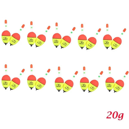 2/20/40pcs Fishing Tackle Luminous Fishing Buoyancy Float, Foam Float Bobber