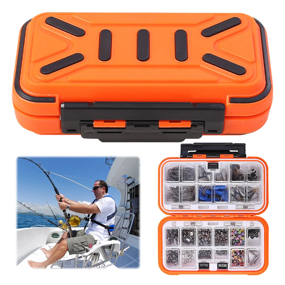 238pcs Fishing  Accessories Kit,  with Hooks, Sinkers, Swivels
