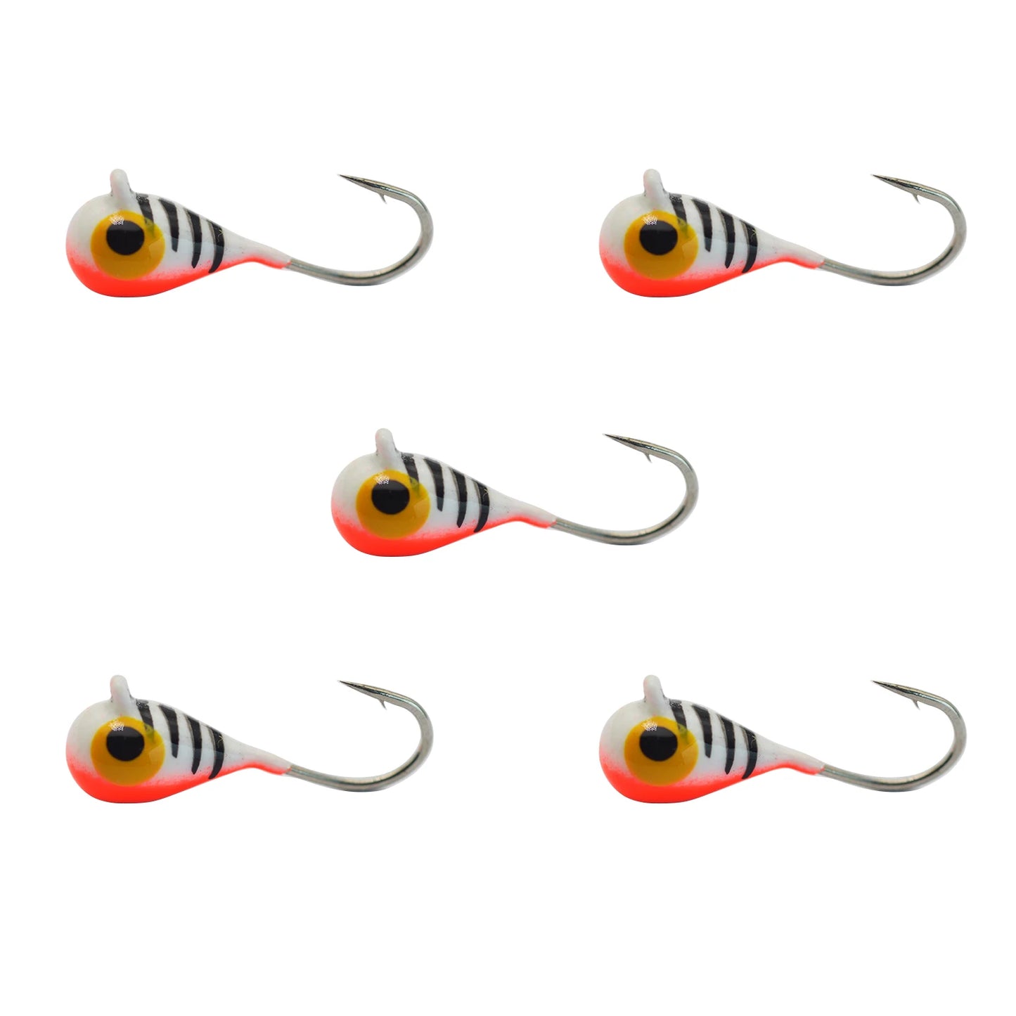 Tungsten Ice Jigs, Glow Tungsten Ice Fishing  Jigs for Crappie, Panfish, Walleye, Trout