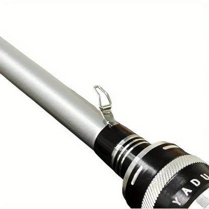 180cm/ 70.86inch-Silvery Carbon-Fiber Lure Fishing Rod- Medium-Fast Speed-Used for Freshwater and Saltwater