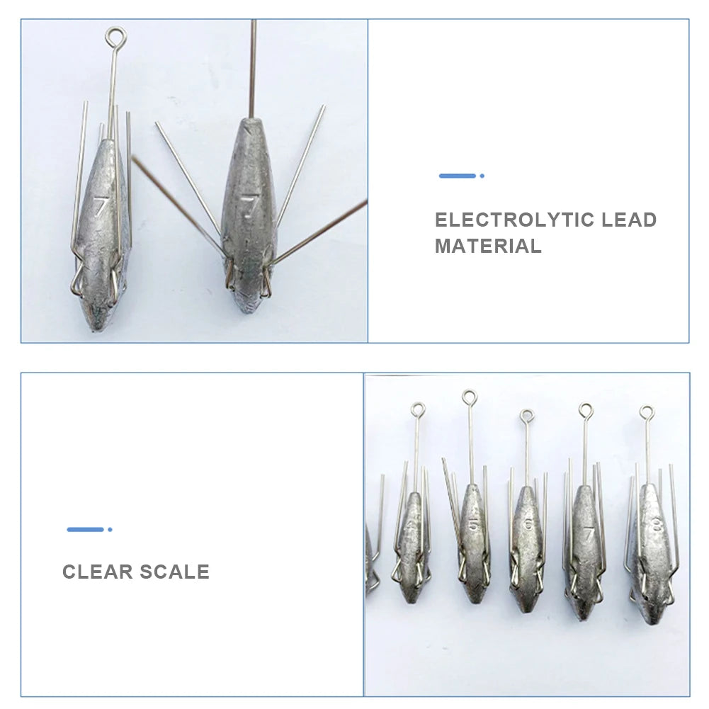 Fishing Sinker Weights, Long Tail Fishing Sinkers, Wear-resistant Surf Casting Sinkers for Saltwater Freshwater