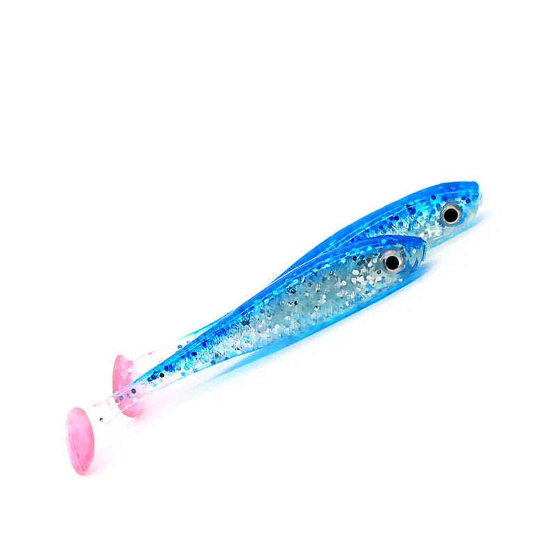 5pcs/lot Soft Bait, 3D eyes Paddle-tail 70mm 2.1g -ALL PREDATORS