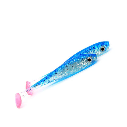 5pcs/lot Soft Bait, 3D eyes Paddle-tail 70mm 2.1g -ALL PREDATORS
