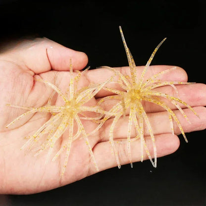 -HOT NEW TECHNIQUE for BASS- Texas Rig or Jighead, Fish This Floating Soft Bait Like any other Plastic for BASS
 2.7g 8.2g 24 Tentacled Urchin Nest- Soft Plastic Bait Ball for BIG BASS, Perch, Mandarin Fish, Snakefish, Catfis