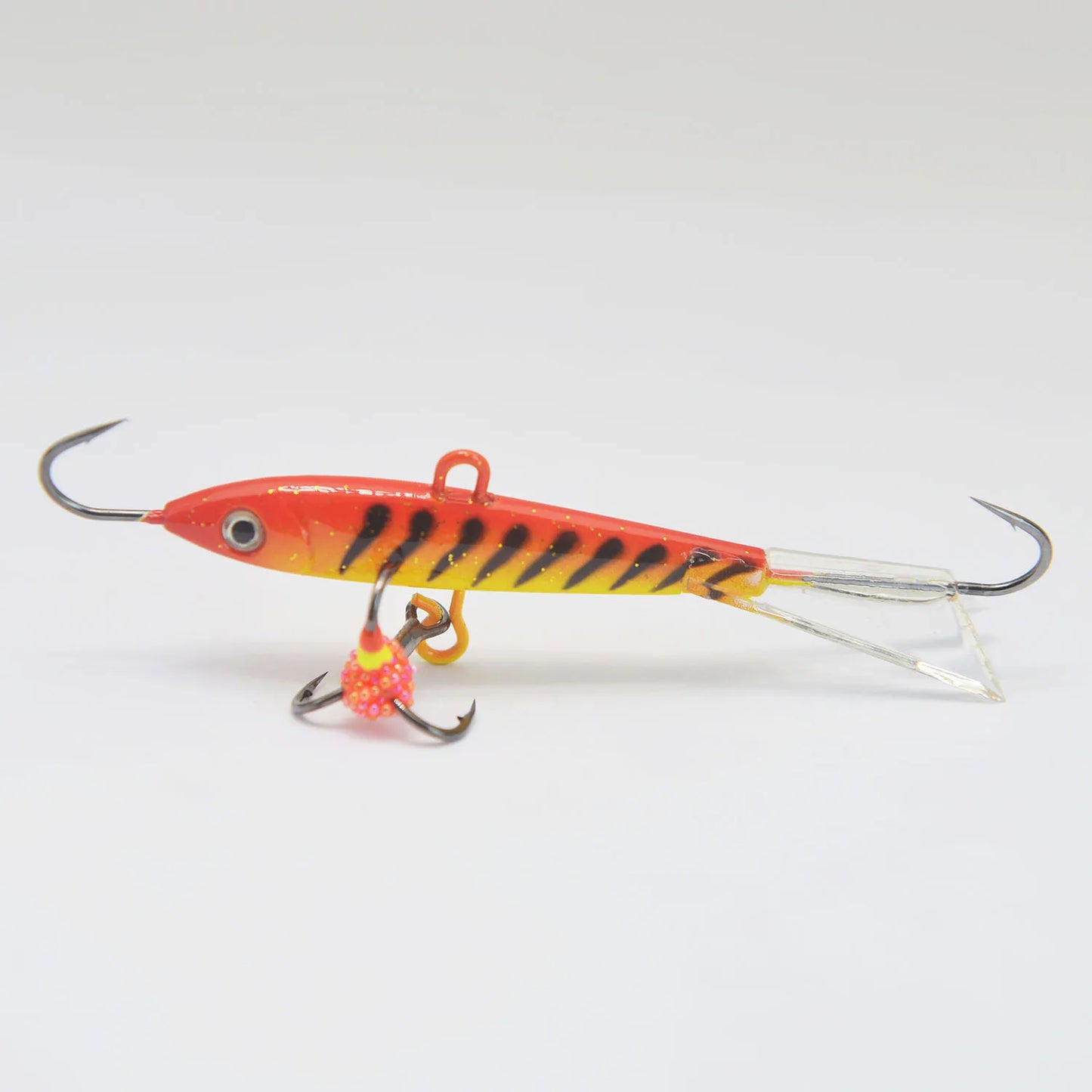 Ice Fishing Lures with Glide Tail Wings , Jigs for Bass, Perch, Walleye, Pike, Bluegill- Vertical Jigs