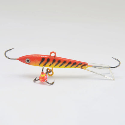 Ice Fishing Lures with Glide Tail Wings , Jigs for Bass, Perch, Walleye, Pike, Bluegill- Vertical Jigs