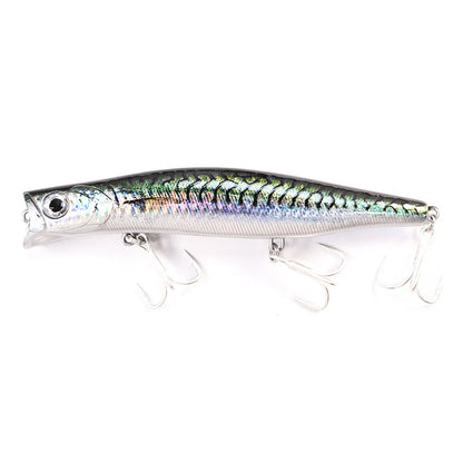 B&U Floating Popper, Long Casting, Saltwater Sea Bass, Pike Fishing/ 3D Printing-Topwater for TUNA, DORADO/MAHI, REDFISH, KINGFISH, SNAPPER, JACKS & OTHER PELAGIC SPECIES
