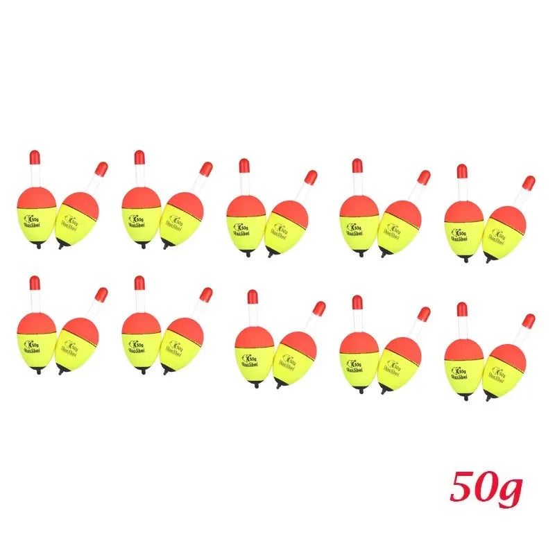 2/20/40pcs Fishing Tackle Luminous Fishing Buoyancy Float, Foam Float Bobber