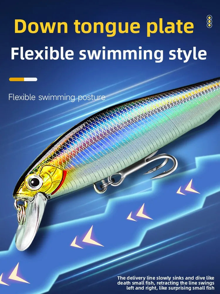 Suspended Silver Blade Road , 5g, Jerk-baits for ALL Predators