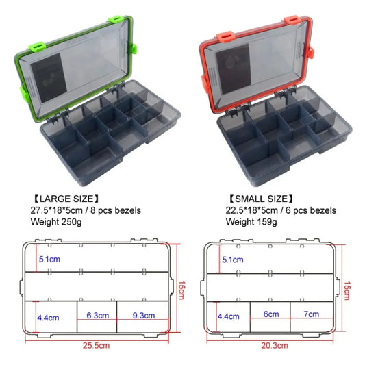 Fishing Tackle Box-Large Capacity-Waterproof Hook/Lure Storage