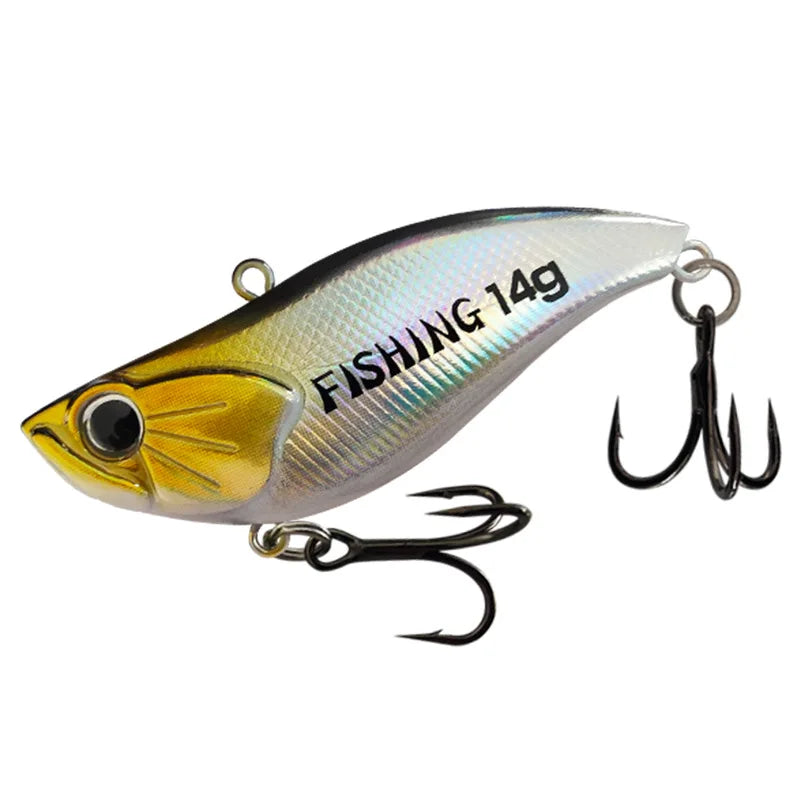 10Pcs Plastic VIB Fishing Lure- Rattling, Vibrating Hard Lure Kit- Bass ,Trout, Walleye, Pike