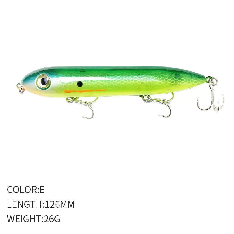 126MM 26G Pencil Fishing Lures Floating  Top Water Artificial Bait 126F Walk The Dog!