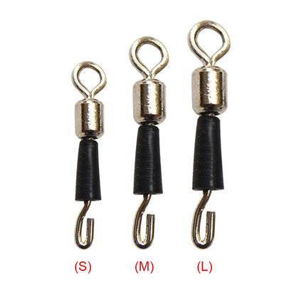 50pcs Ball Bearing Swivel- Solid Rings- Connector Tackle
