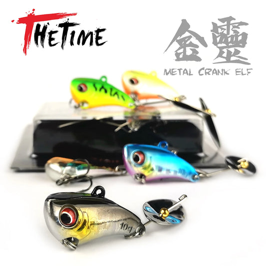 3pcs 4pcs THETIME JINLING Spinner VIB Baits, Vibration For Bass, Pike, Trout, Walleye