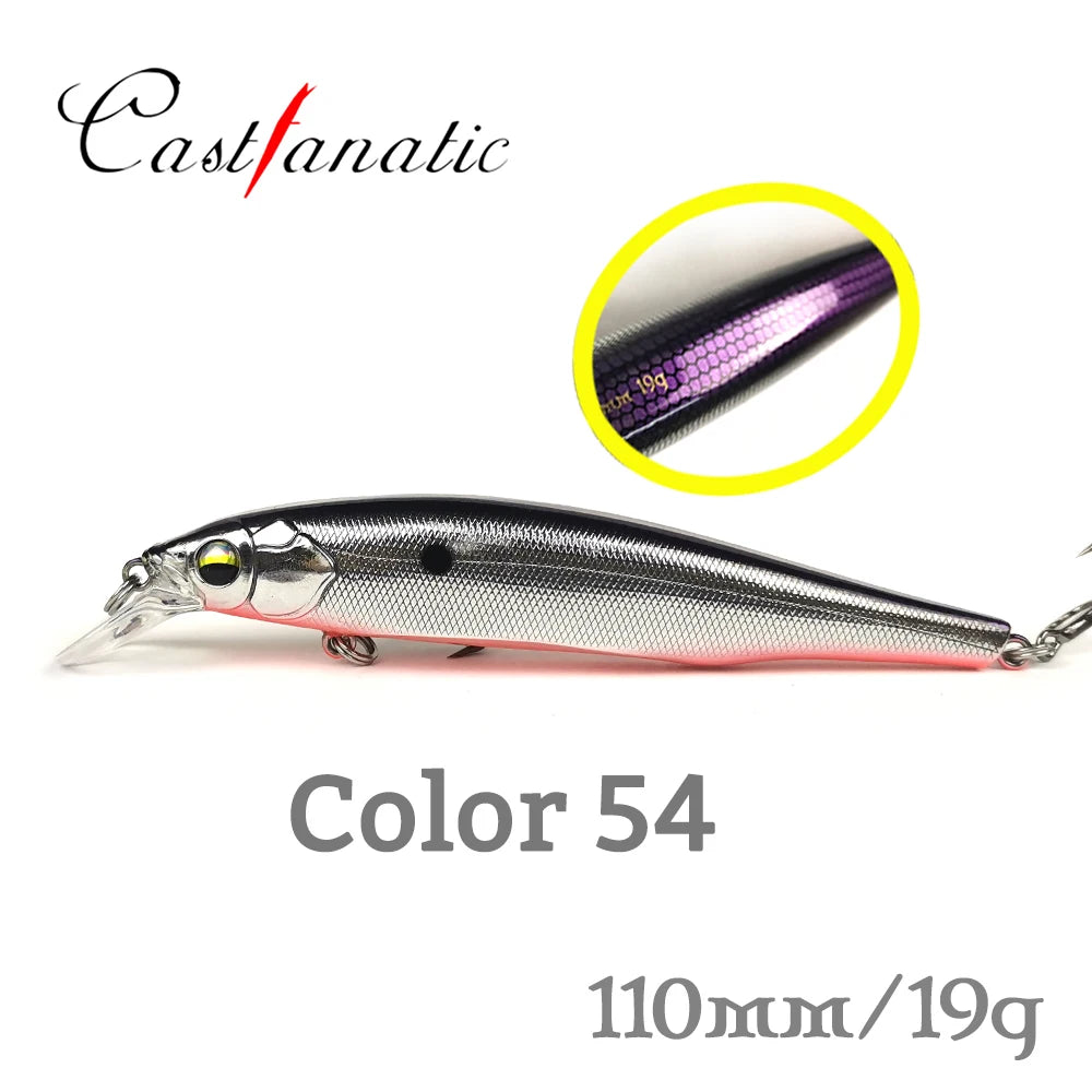 THETIME Brand PHANTOM2 110SP Suspending JERK-BAIT 110mm 19g 
BASS, PIKE, WALLEYE/ZANDER, TROUT/SALMON, PERCH, CRAPPIE, CATFISH, CARP & OTHER PREDATORS