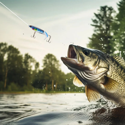 5pcs Whopper Plopper-style, Rotating Tail, for Bass, Pike etc.- for Topwater Fishing