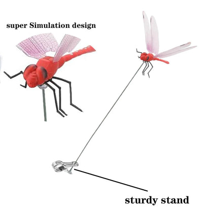 31CM Simulation Dragonfly Clip, Bug Deterrent- Realistic Dragonfly Hat Clip, Bug Repellent Dragonfly