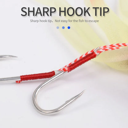 TEASER S031 60g 120g 150g 1Pcs Silicone-Sea Bionics/Swimming, Luminous Soft Squid Jigs
